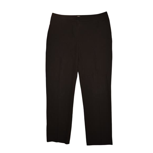 CHICO'S $79 Black Flat Front Straight Leg Dress Pant Chico's 2 / US‎ 12 - Picture 1 of 3